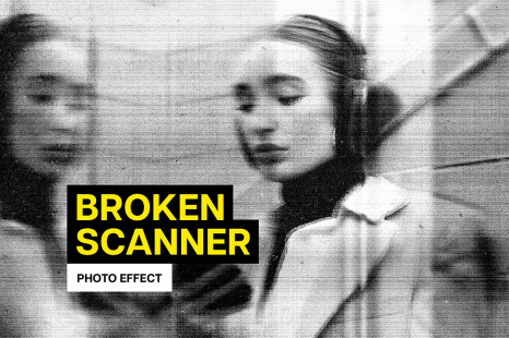 Retro Xerox Copy Photo Effect