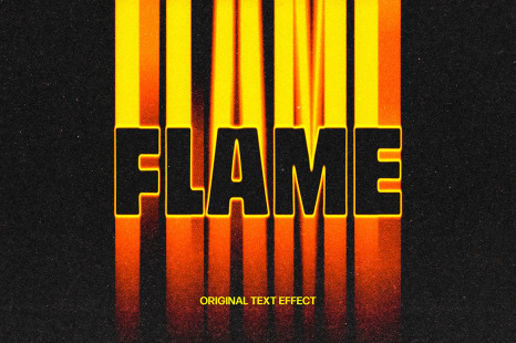 Flame Fading Text Effect