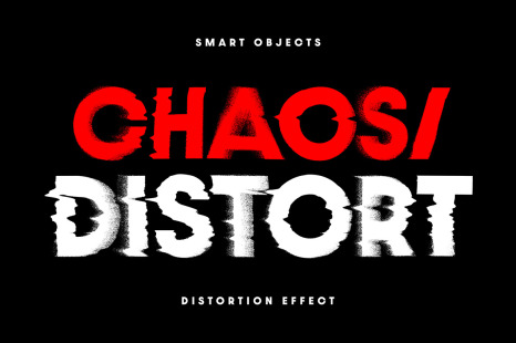 Displace Distortion Text &amp; Graphic Effect