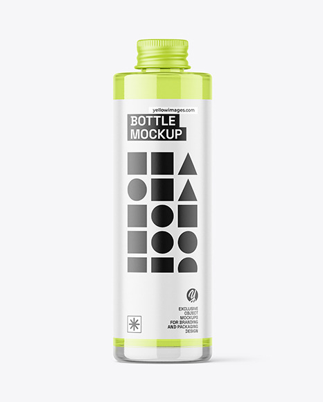 Clear Bottle Mockup