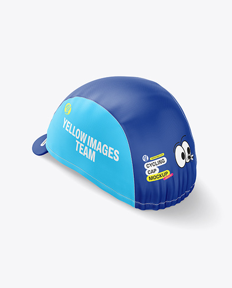 Cycling Cap Mockup - Back Side View