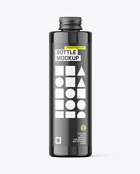 Glossy Bottle Mockup
