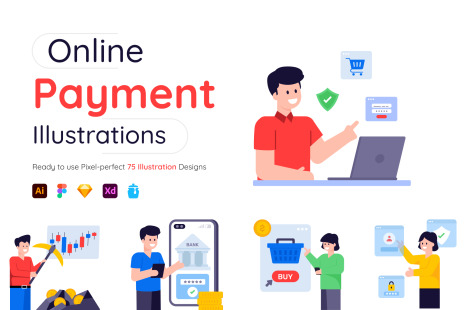 Online Payment Illustrations