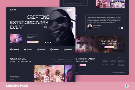 Eventz - Event Planner Landing Page
