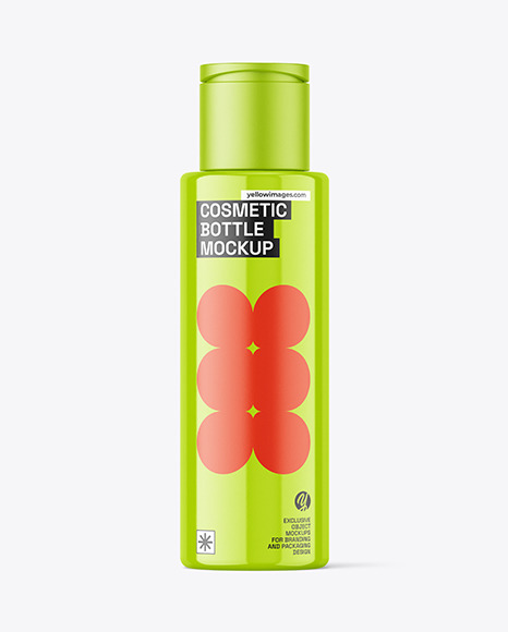 Glossy Cosmetic Bottle Mockup