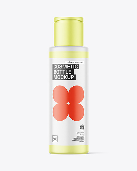 Frosted Cosmetic Bottle Mockup