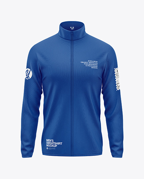 Men&#039;s Full-Zip Sweatshirt Mockup