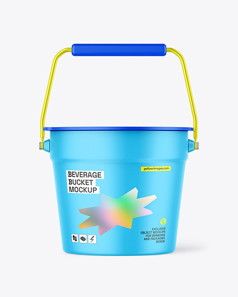 Matte Beverage Bucket Mockup