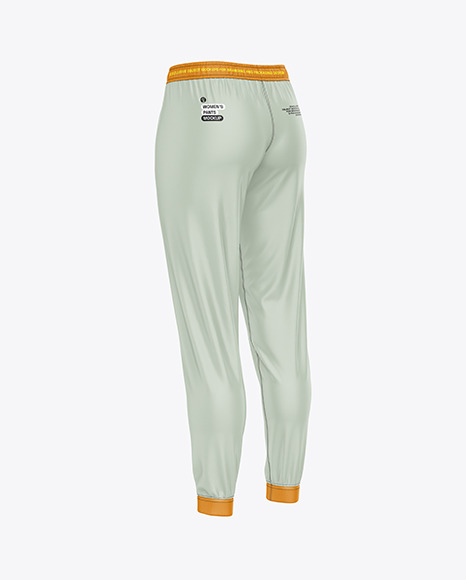 Women’s Pants Mockup - Back Half Side View