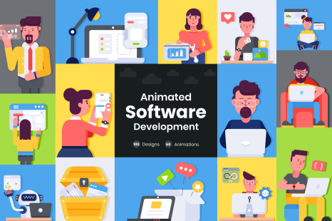 Animated Software Development Icons