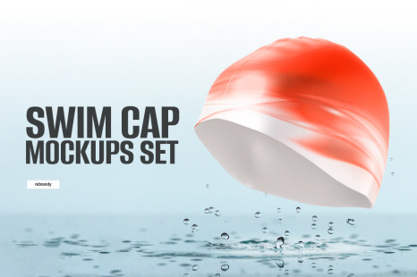 Swim Cap Mockups Set