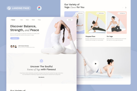 FlexSoul - Yoga Landing Page