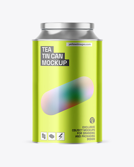 Tea Tin Can Mockup