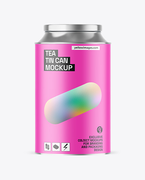 Tea Tin Can Mockup