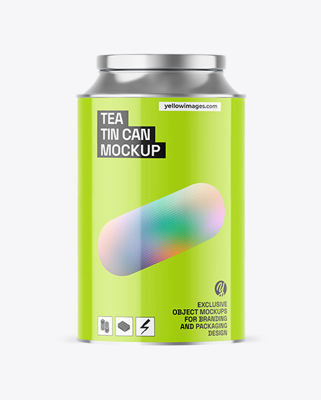 Tea Tin Can Mockup