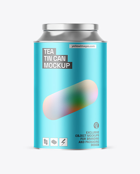 Tea Tin Can Mockup