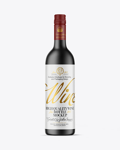 Ceramic Wine Bottle Mockup
