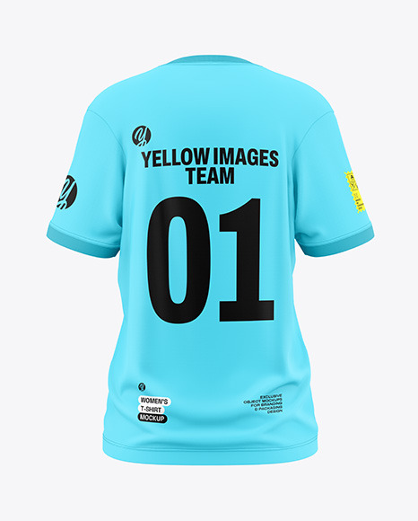 Women&#039;s Oversize T-Shirt Mockup - Back View
