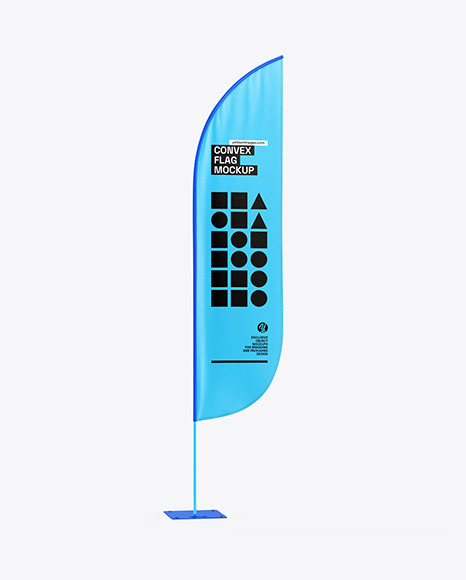 Convex Flag Mockup