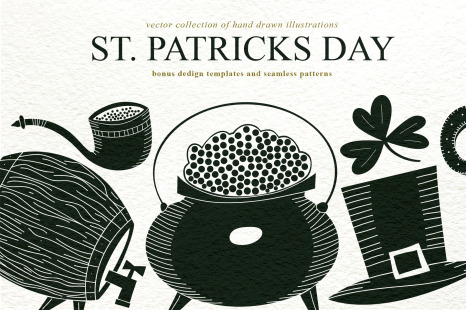 Cute Patricks Day Vector Collection