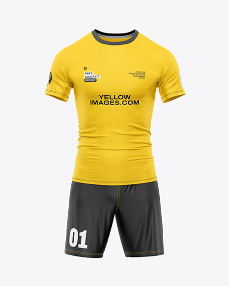 Men&#039;s Soccer Kit Mockup
