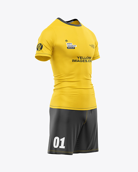 Men&#039;s Soccer Kit Mockup