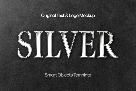 Silver Chrome Text Effect