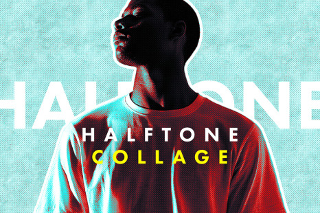 Halftone Collage Photo Effect