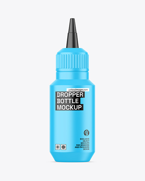 Matte Dropper Bottle Mockup