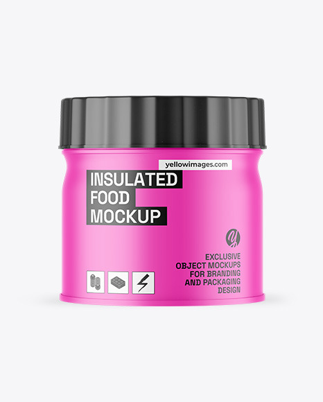 Insulated Food Jar Mockup