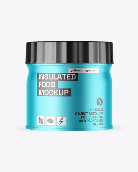 Insulated Food Jar Mockup