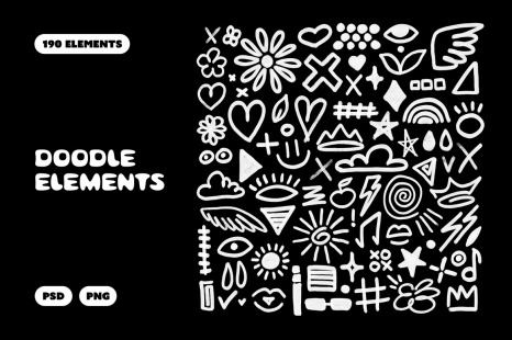 Marker Doodles Scribble Collection