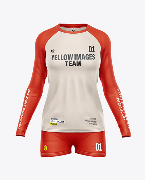 Women&#039;s Volleyball Kit Mockup