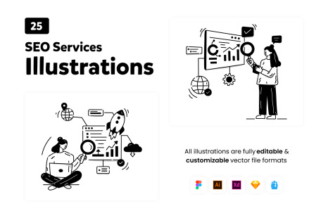 SEO Services Illustrations