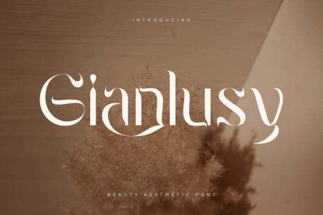 Gianlusy - Beauty Aesthetic Font