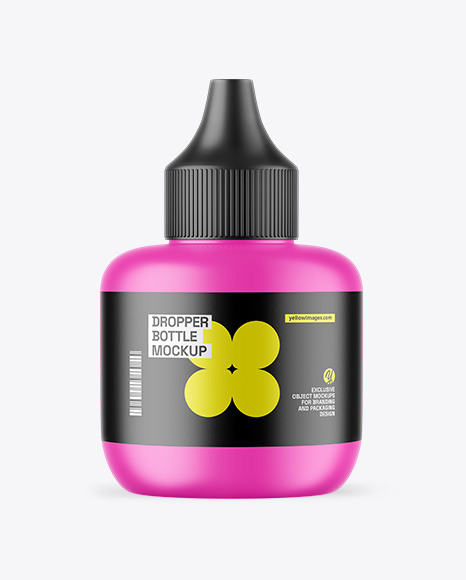 Matte Dropper Bottle Mockup