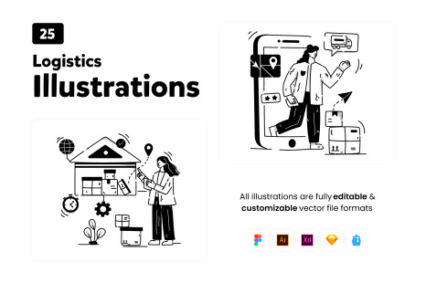 Logistics Illustrations