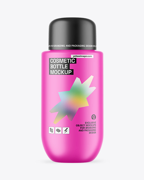 Matte Cosmetic Bottle Mockup