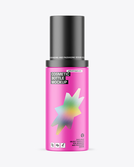 Matte Cosmetic Bottle Mockup