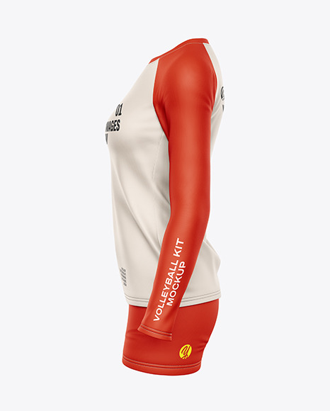 Women&#039;s Volleyball Kit Mockup