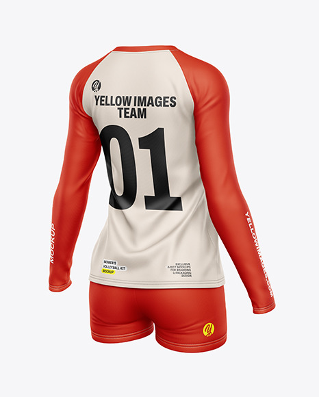 Women&#039;s Volleyball Kit Mockup