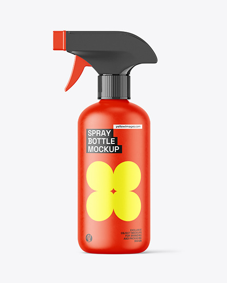 Matte Trigger Spray Bottle Mockup