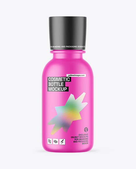 Matte Cosmetic Bottle Mockup