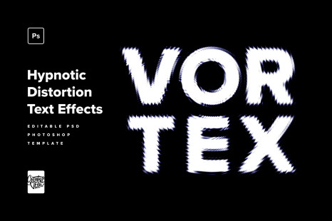Hypnotic Distortion Text Effects