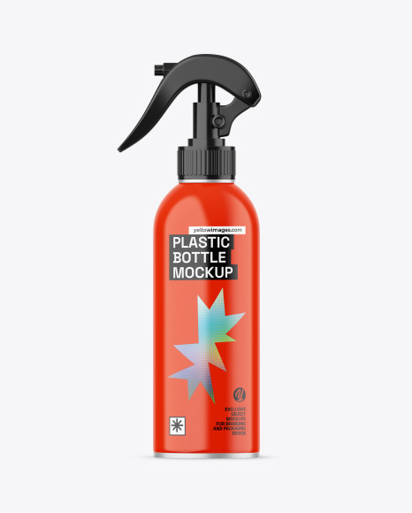 Glossy Trigger Spray Bottle Mockup