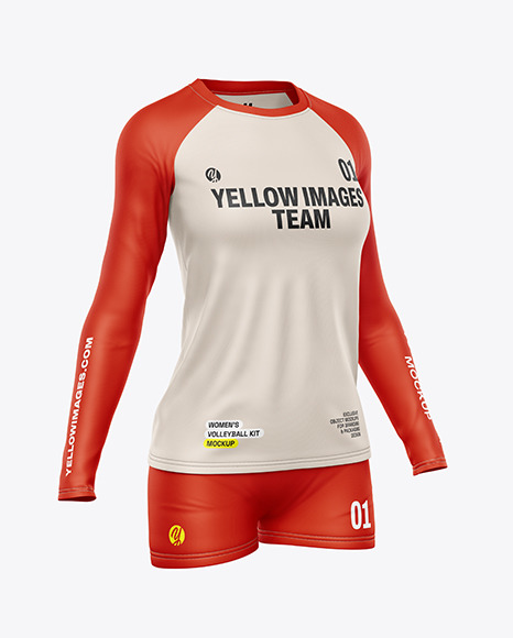 Women&#039;s Volleyball Kit Mockup