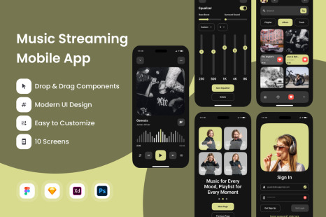 Astro Sound - Music Streaming Mobile App
