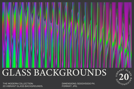 20 Vibrant Glass Backgrounds