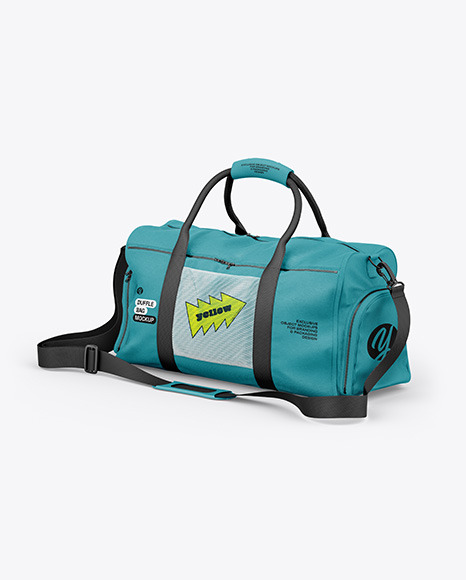 Duffle Bag Mockup - Half Side View