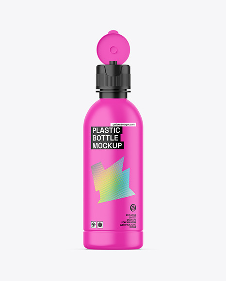 Matte Plastic Bottle Mockup